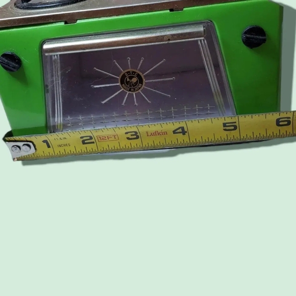 Vintage Super Deluxe green tin toy stove - Picture 7 of 7